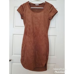 Women's brown tunic dress